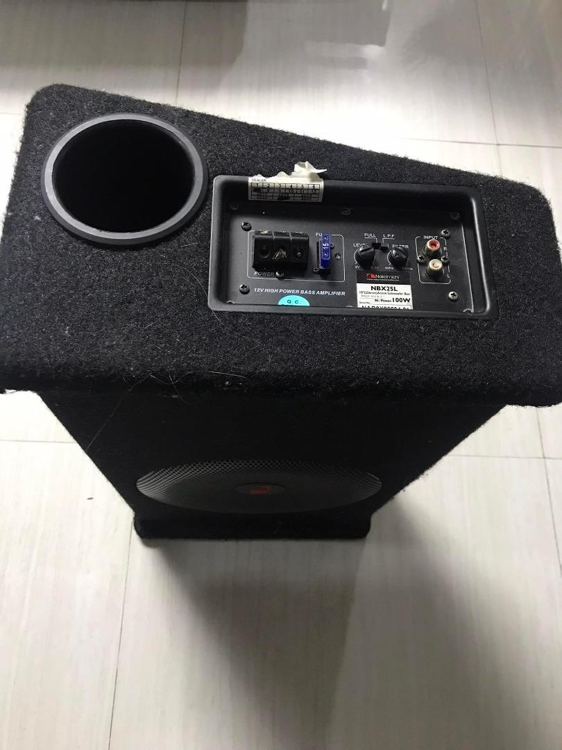 Used Car Subwoofer Nakamichi Subwoofer NBX25L, Audio, Soundbars