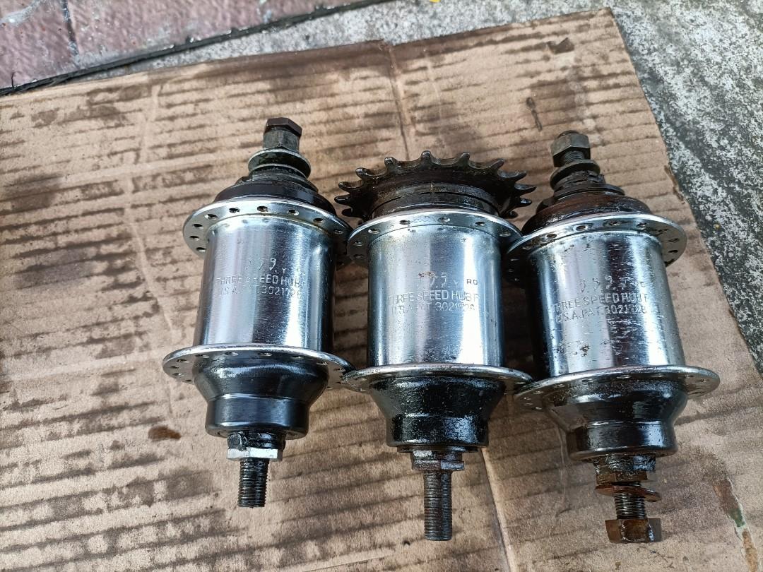 Super 73 Bike Moyeu Arrière Shimano 3 Vitesses - 333 USA - 28 Trous - Vintage Neuf (new Old Stock) - Pour Vélo Rétro Sheldon Brown 3 Speed Hub