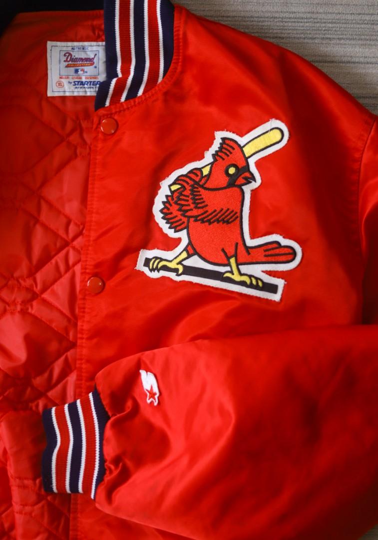 Vintage Louisville Redbirds 80s Team Issued Satin Jacket AAA Cardinals Size  46