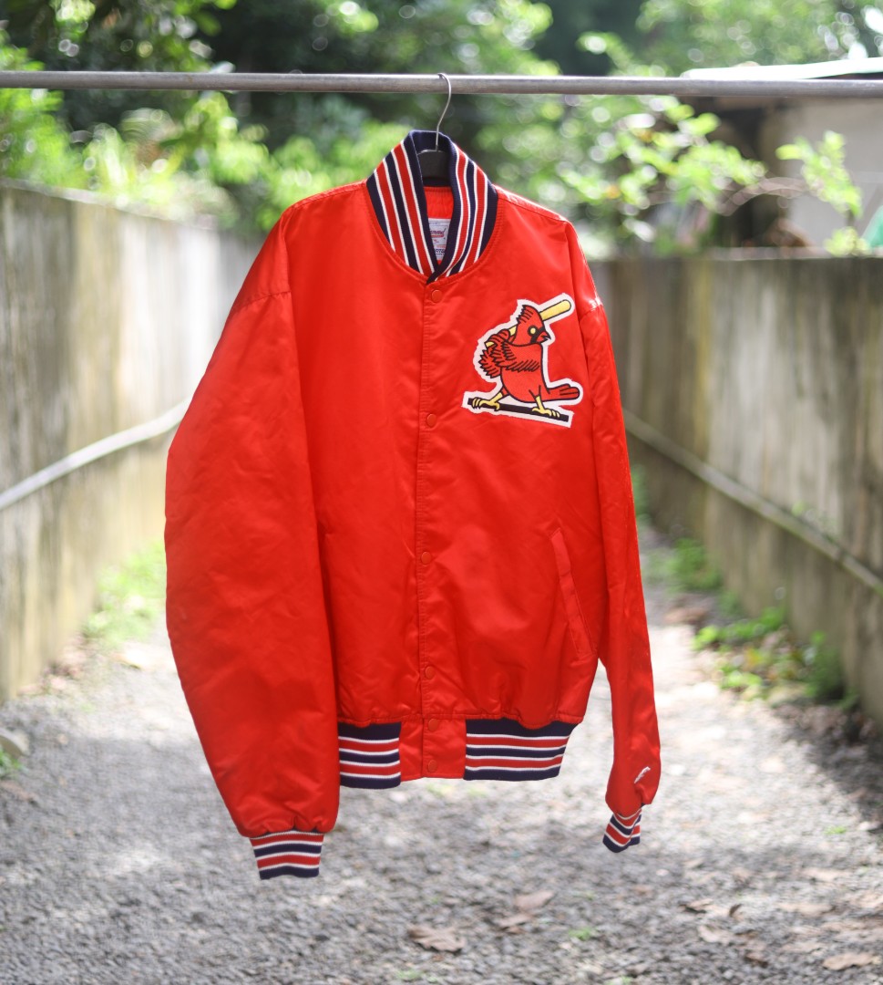 Vintage 80's St Louis Cardinals Diamond Collection Satin Jacket by STARTER,  Men's Fashion, Coats, Jackets and Outerwear on Carousell