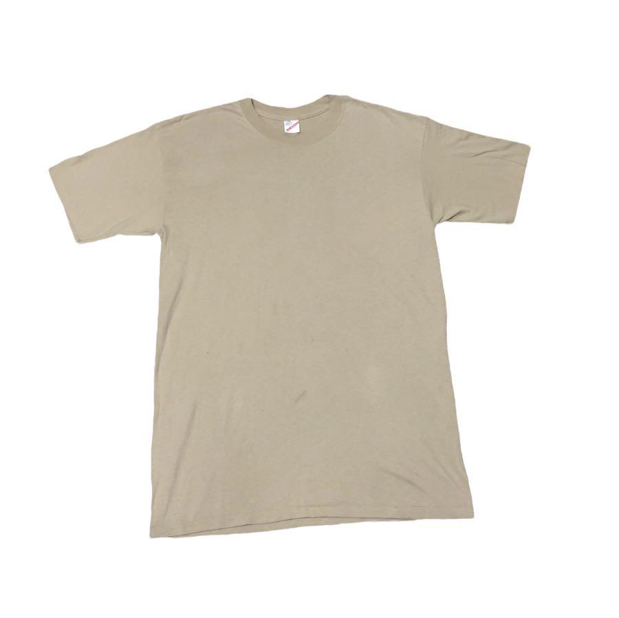 Plain tan outlet t shirt