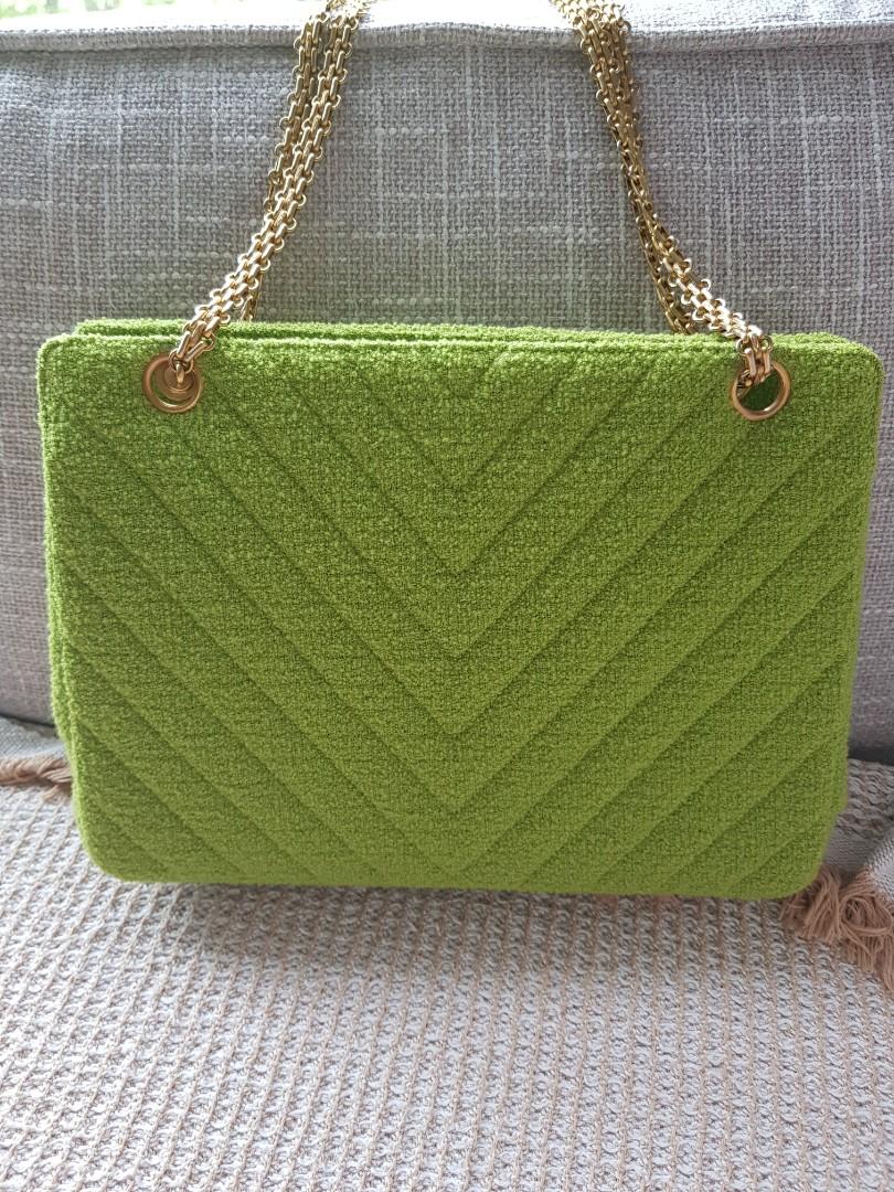 Vintage Chanel Tweed Bag with Mademoiselle Chain Women s Fashion