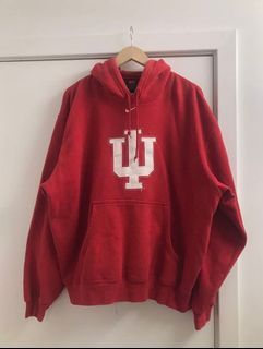 Vintage Nike Centre Swoosh Maroon Hoodie