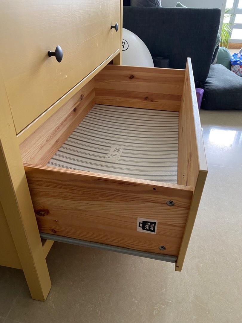 Yellow IKEA 3 Drawer Dresser (Hemnes), Furniture &amp; Home Living ...