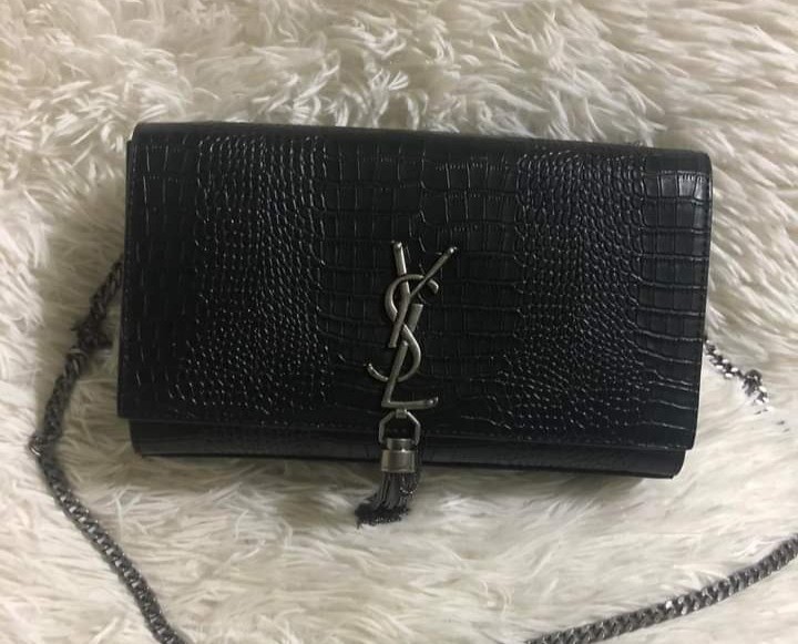Ysl Black Tassel Sling Bag, Luxury, Bags & Wallets On Carousell