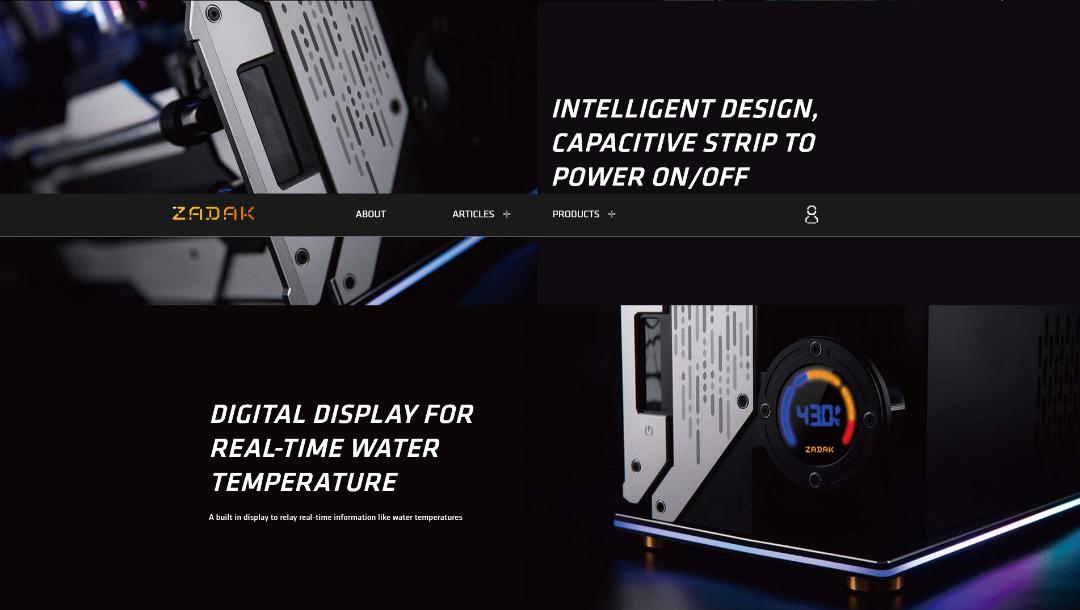 ZADAK MOAB II EVO CASE CUSTOM MOD WATER COOLED PC DESKTOP RGB CASING SILVER BLACK (Z16.1HS001