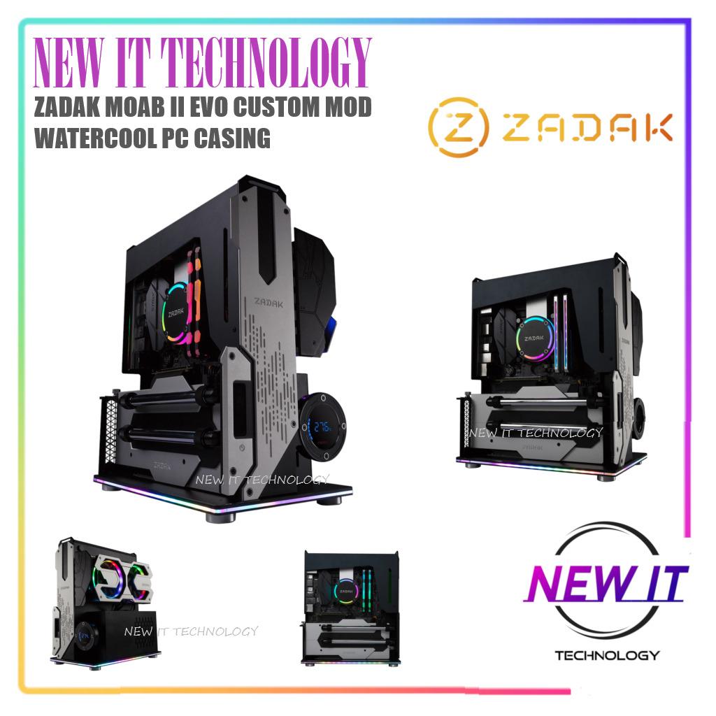 ZADAK MOAB II EVO CASE CUSTOM MOD WATER COOLED PC DESKTOP RGB CASING