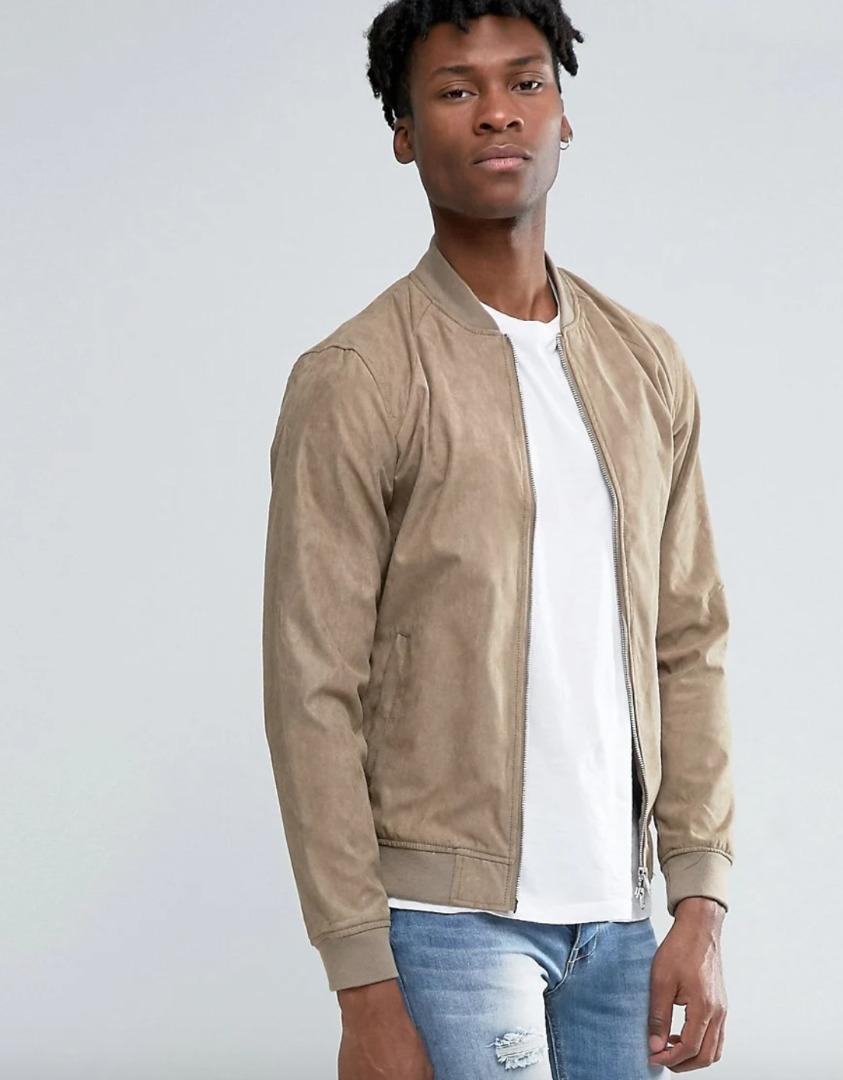 Suede jacket mens zara sale