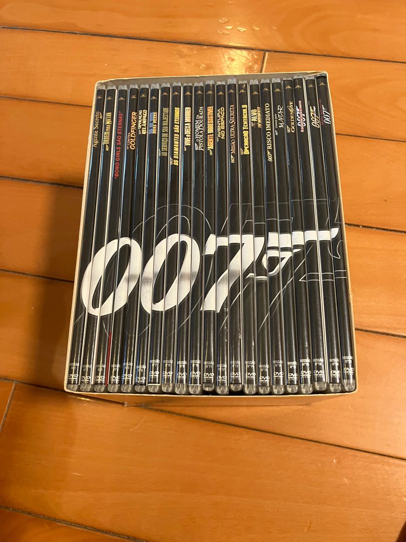 007 鐵金剛占士邦James Bond 全套DVD, 興趣及遊戲, 音樂、樂器& 配件