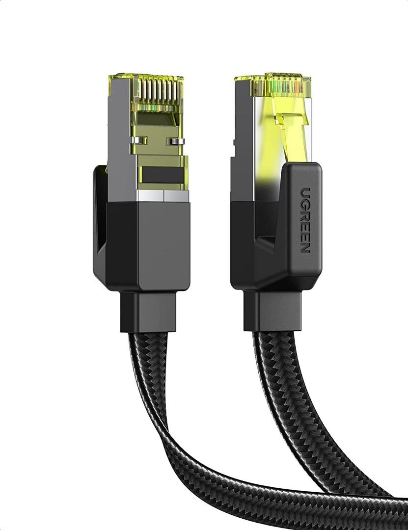 026) UGREEN Cable Flat Cat 7 Network Cable Braided 10Gbps