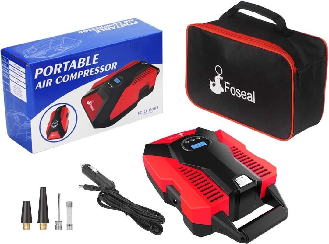 1413 Foseal Portable Air Compressor Pump 12V DC Digital Tire