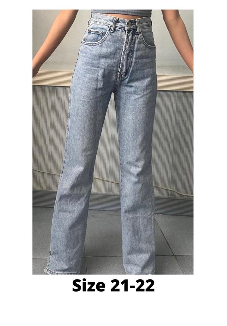 size 22 straight leg jeans