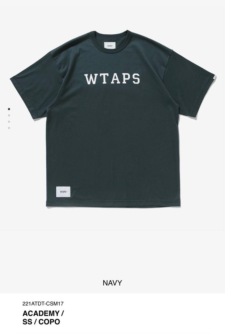 22 ss wtaps academy t navy grey size L, 男裝, 上身及套裝, T-shirt