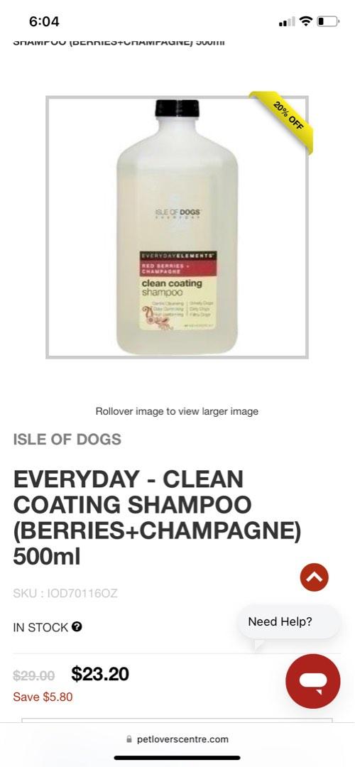500ml Isle of Dog Shampoo & Conditioner, Pet Supplies, Health