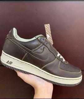 限量絕版品  全新品 限量1500足 藤原浩 Nike HTM Air Force 1 茶色 棕色 us10.5號