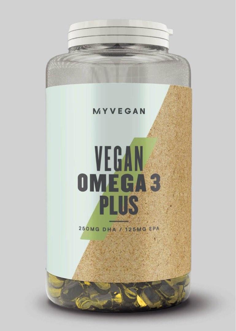 [ Myprotein ]Vegan Omega 3 Softgels 純素歐米伽Omega 3 膠囊, 健康及營養食用品, 健康補充品