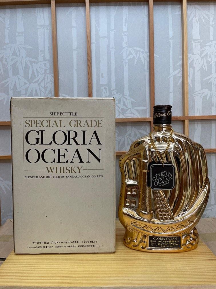 素敵でユニークな 三楽 ウイスキー GLORIA オーシャン OCEAN 特級 760ml ウイスキー 飲料・酒