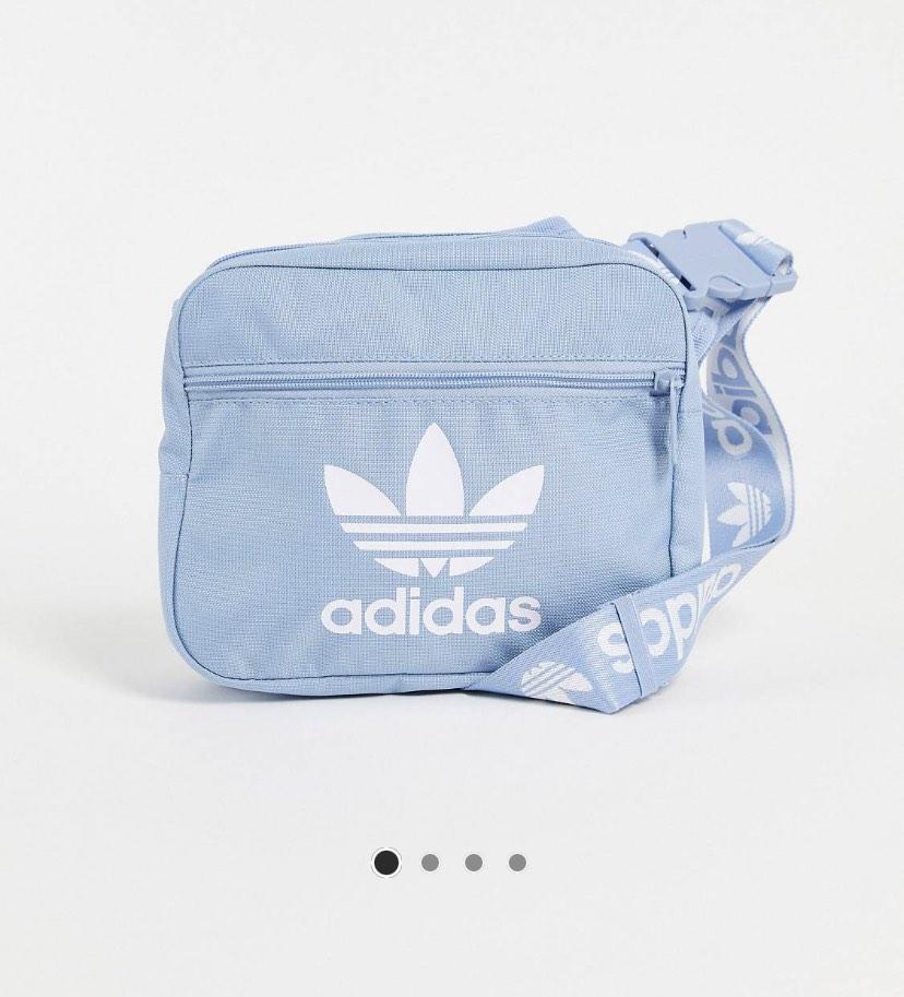 Adidas light blue shop bag