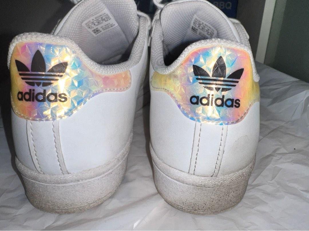 Adidas women's superstar iridescent trainer on sale