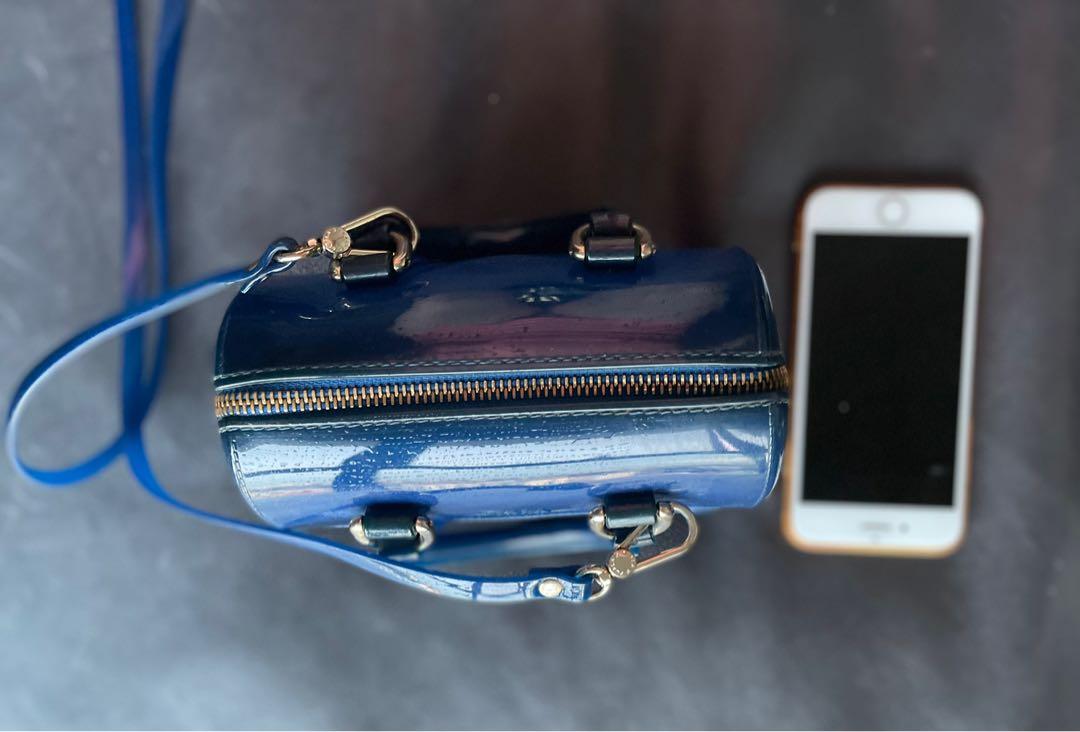 ADORABLE MINI BAG Furla Candy Sweetie Mini Satchel Royal Blue MADE IN ITALY