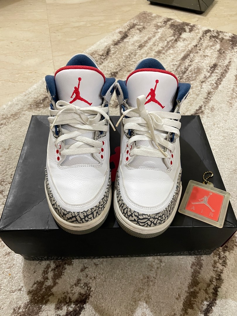 true blue jordan 3