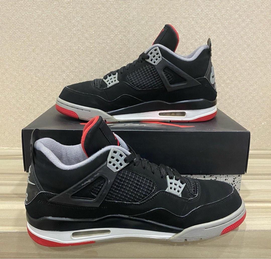 Air Jordan 4 Bred 2019 Uk10 Us11 Men s Fashion Footwear