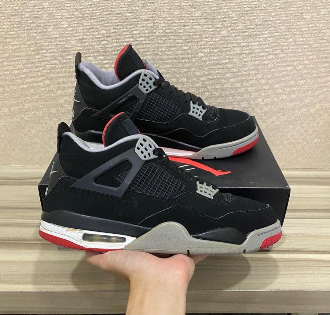 Air Jordan 4 Bred 2019 Uk10 Us11 Men s Fashion Footwear