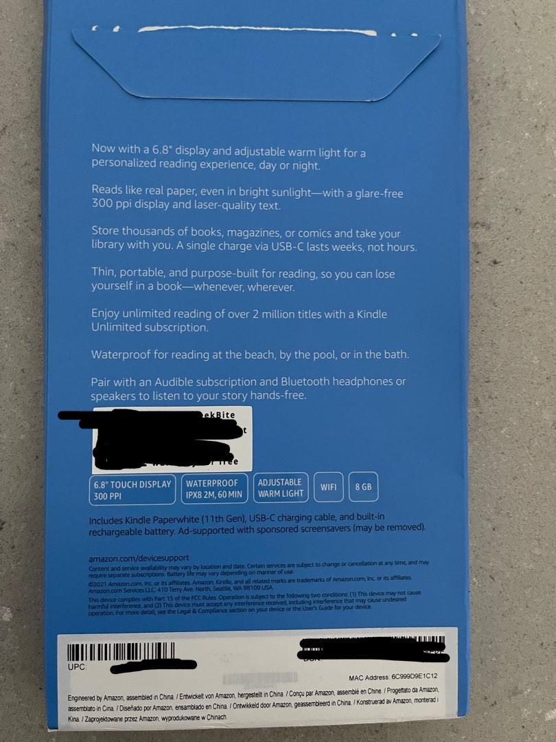 Amazon Kindle paper white, Mobile Phones & Gadgets, EReaders on Carousell