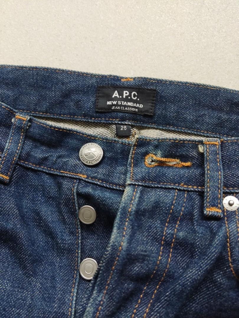 APC New Standard slim fit selvedge denim jeans size 26, Men's Fashion
