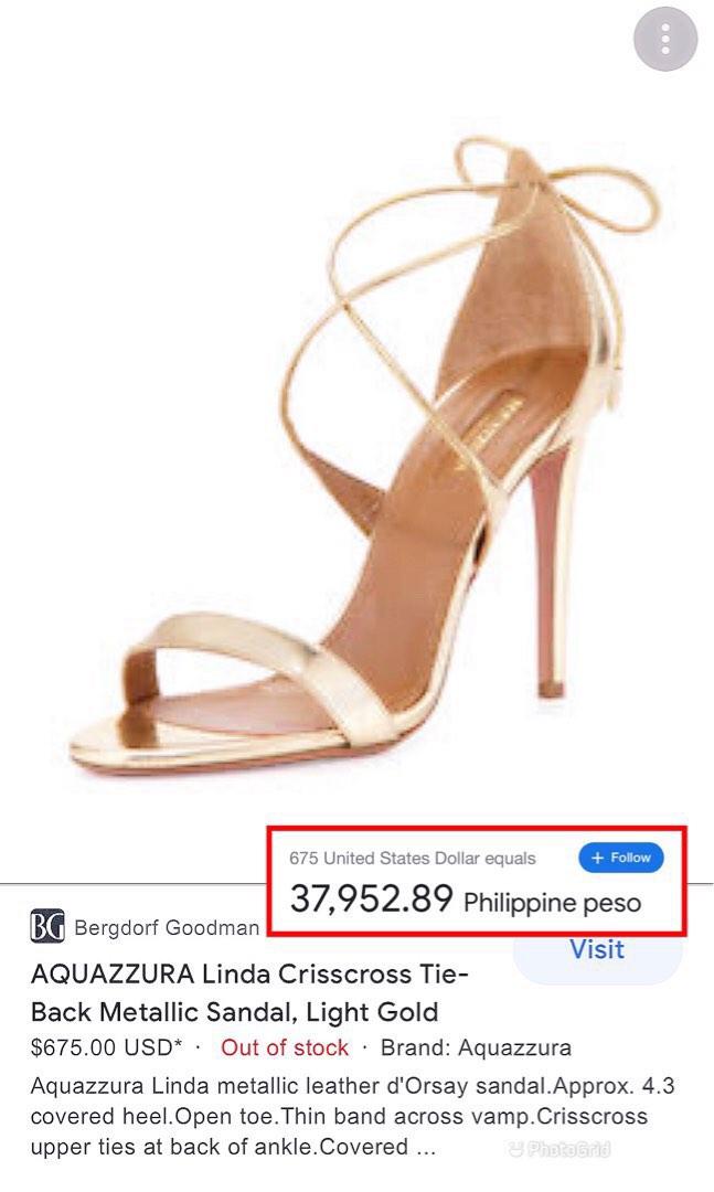 36.5 37 Aquazzura Linda Heels