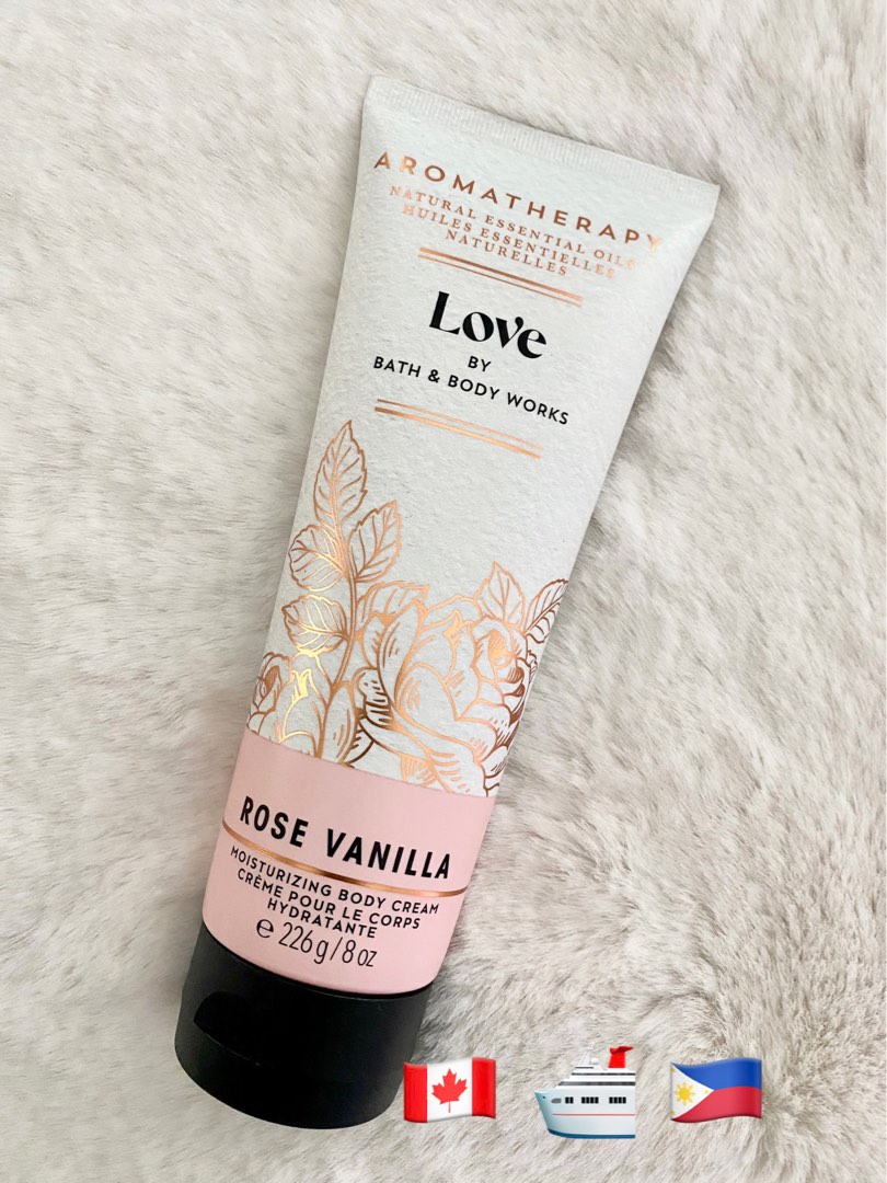 Aromatherapy Love Rose Vanilla Bath and Body Works Body Cream, Beauty