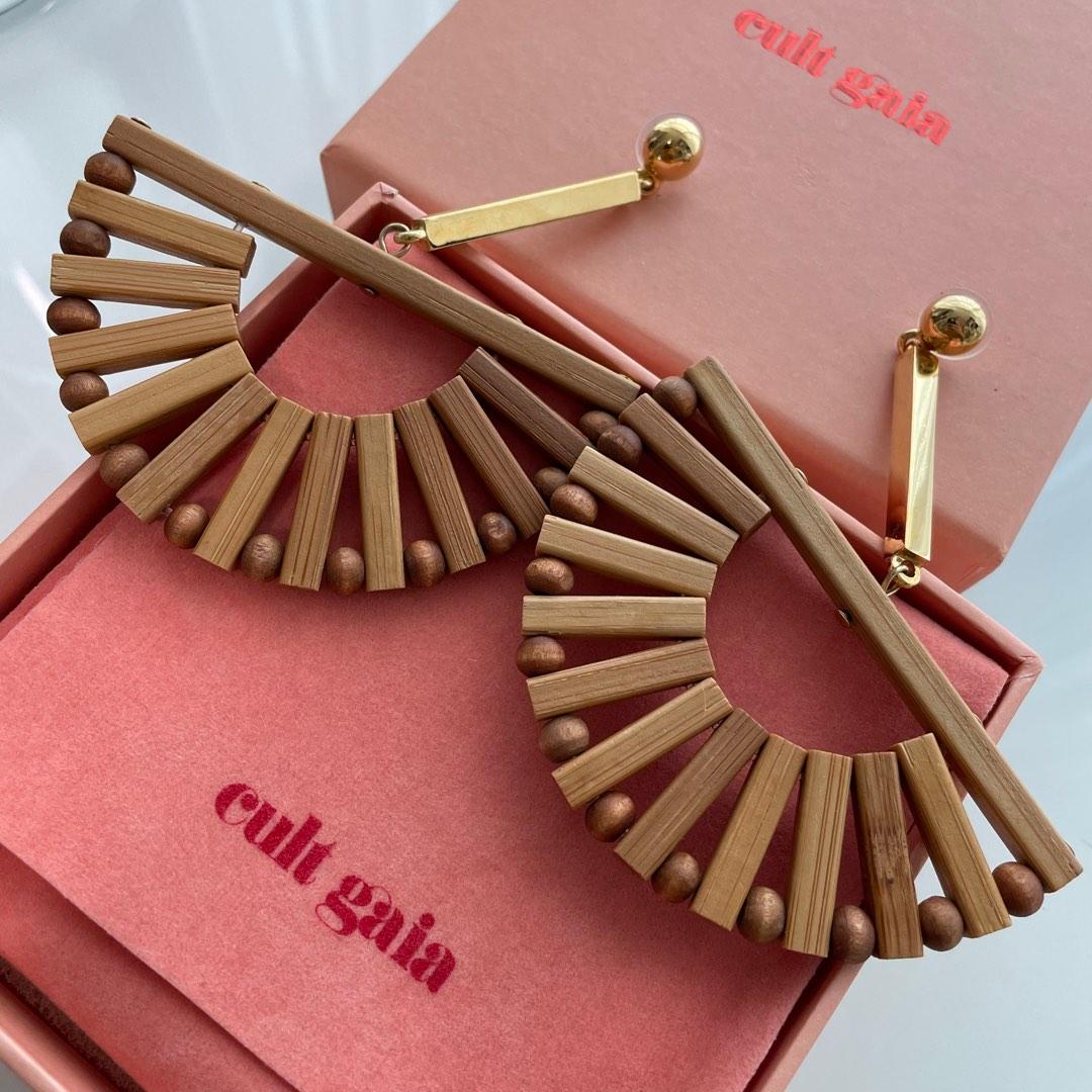 Cult Gaia Bamboo Ark Statement Earrings