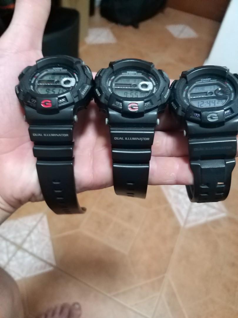 Authentic g shock gshock G9100 Gulfman black purple