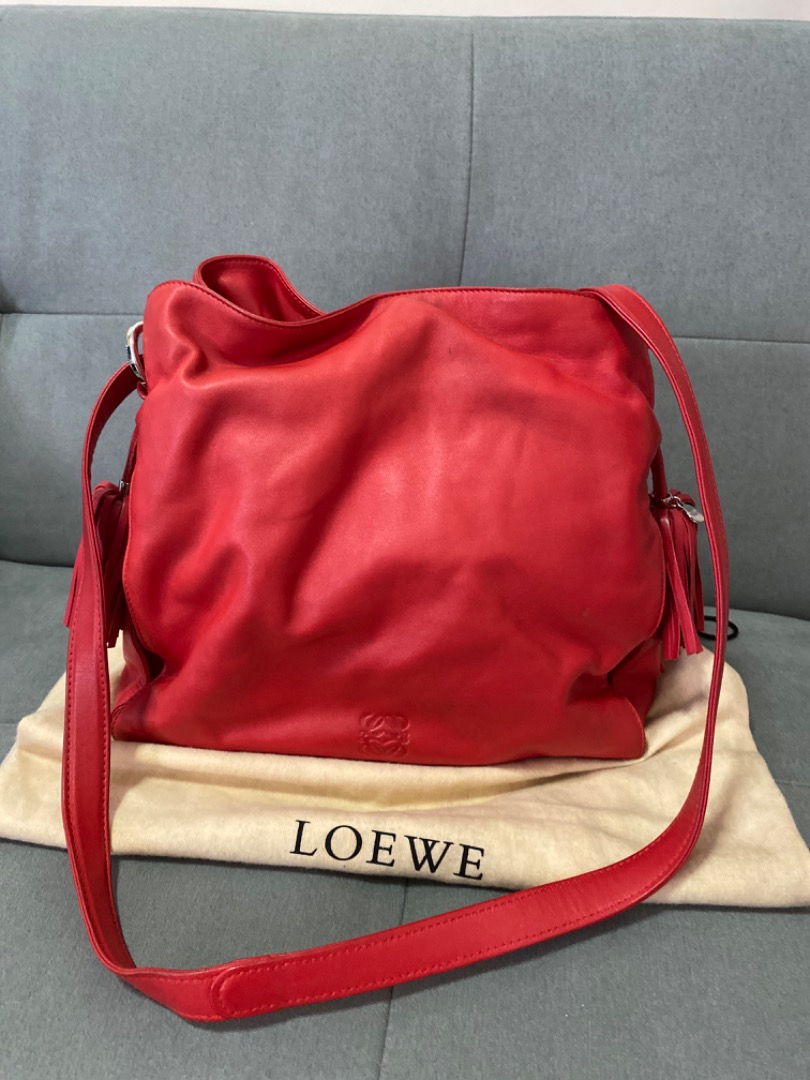 Authentic LOEWE leather shoulder bag, Women's Fashion, Bags & Wallets