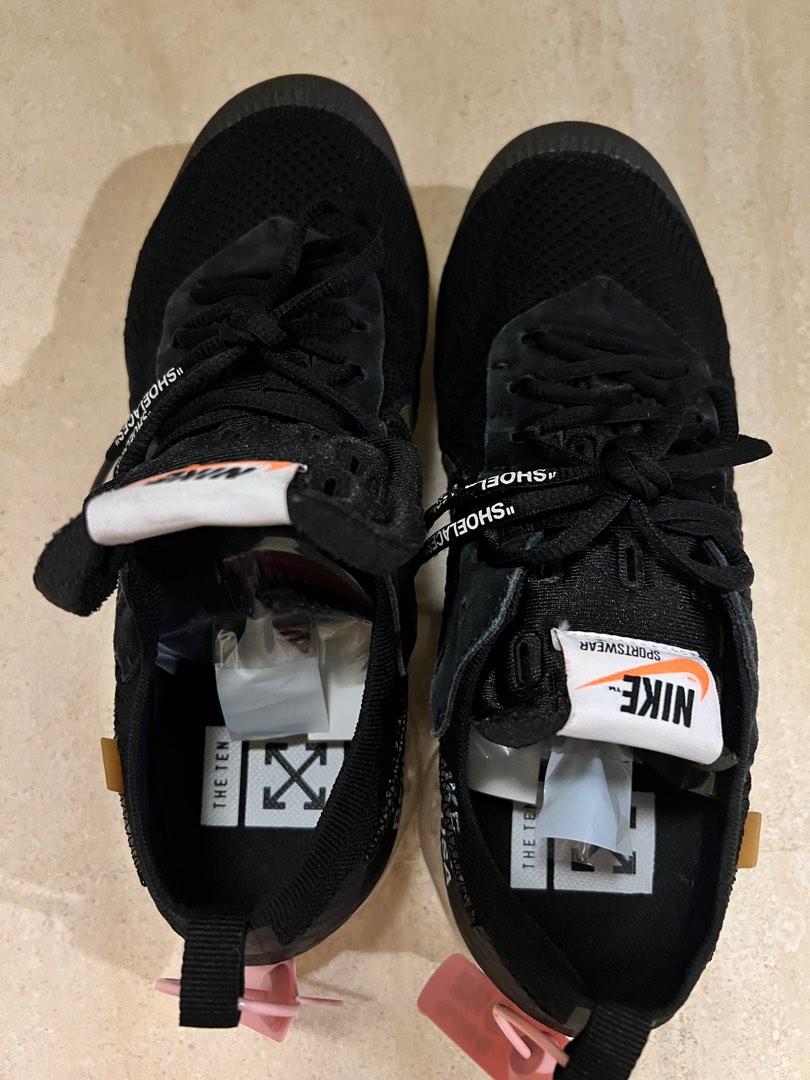 REDUCED THE 10 NIKE OFF WHITE VAPORMAX BLACK Luxury Sneakers