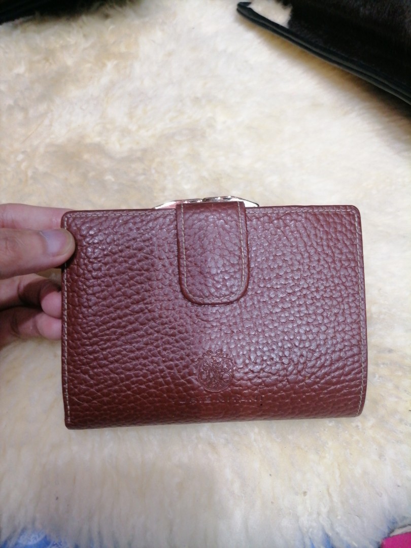 Authentic Yurie Nitani Genuine Leather Bifold Wallet with Kisslock ...