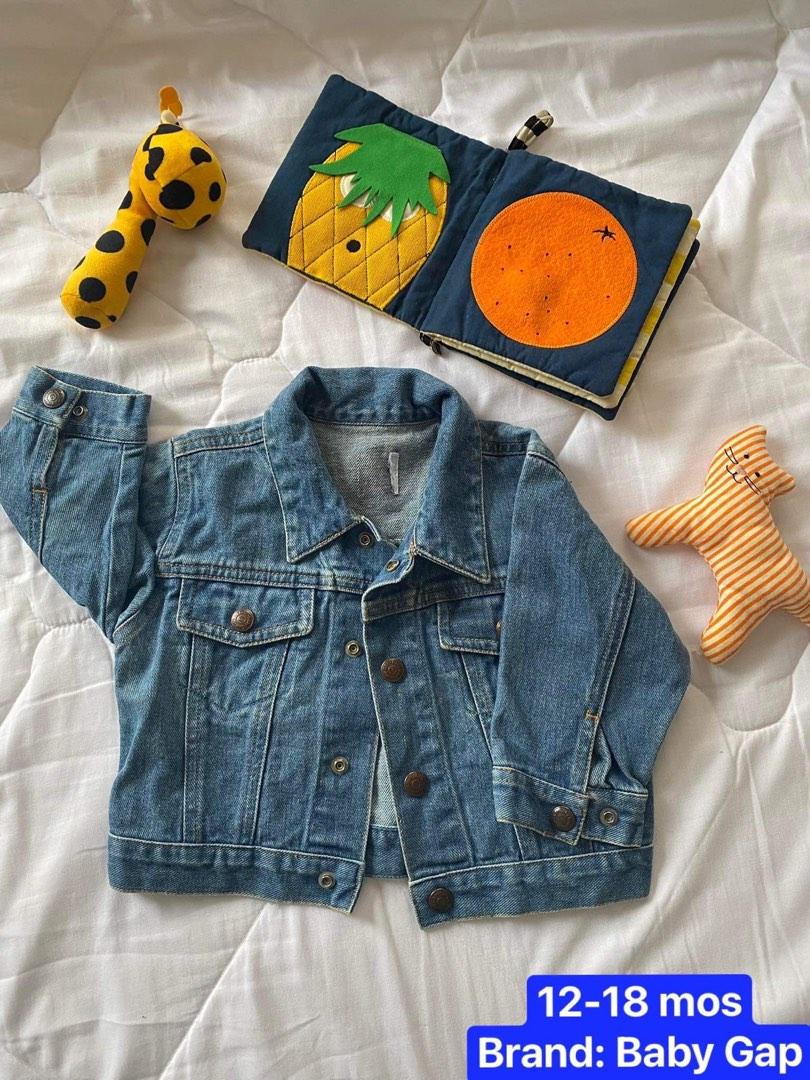 Baby denim Jacket, Babies & Kids, Babies & Kids Fashion on Carousell