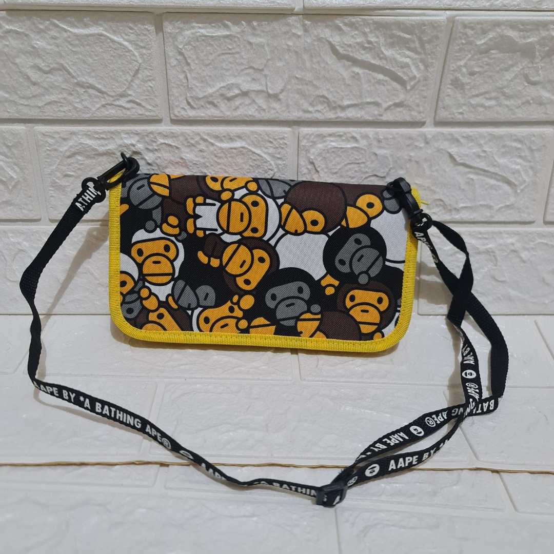 Baby Milo Bape Bathing Ape Bag Kad Sling Bag Crossbody Bag, Men's