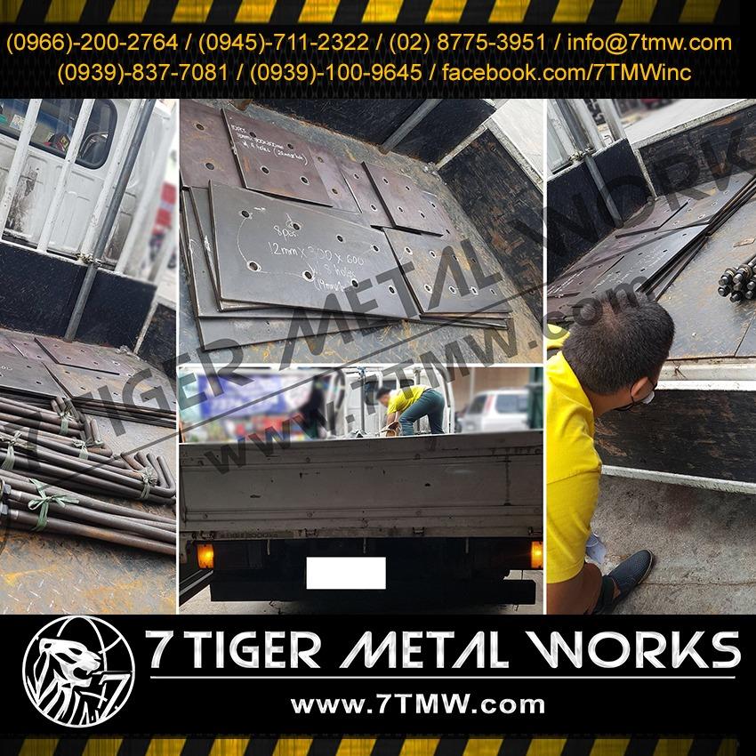 Base Plate A36 Thk 16mm & 12 Mm With High Tensile A325/SCM440 Mat Anchor Bolt And Black Iron