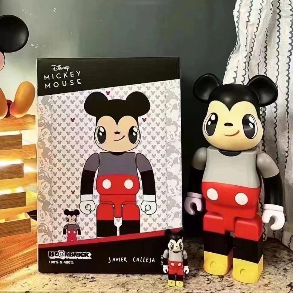 BE@RBRICK Javier Calleja Mickey Mouse Exclusive 100% + 400% - Medicom Toy - Neuf Scellé
