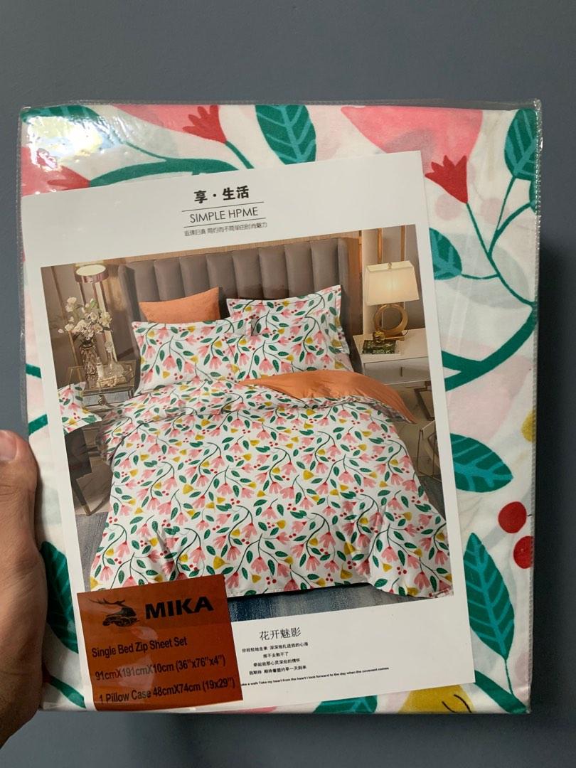 Bedsheet - Single bed (Category: Bed Frames & Mattresses) located in Singapore. Submitted by xaviergoods (Listing ID 1180434499, Image 2). Description: $15 each, 25% off original price never opened before..