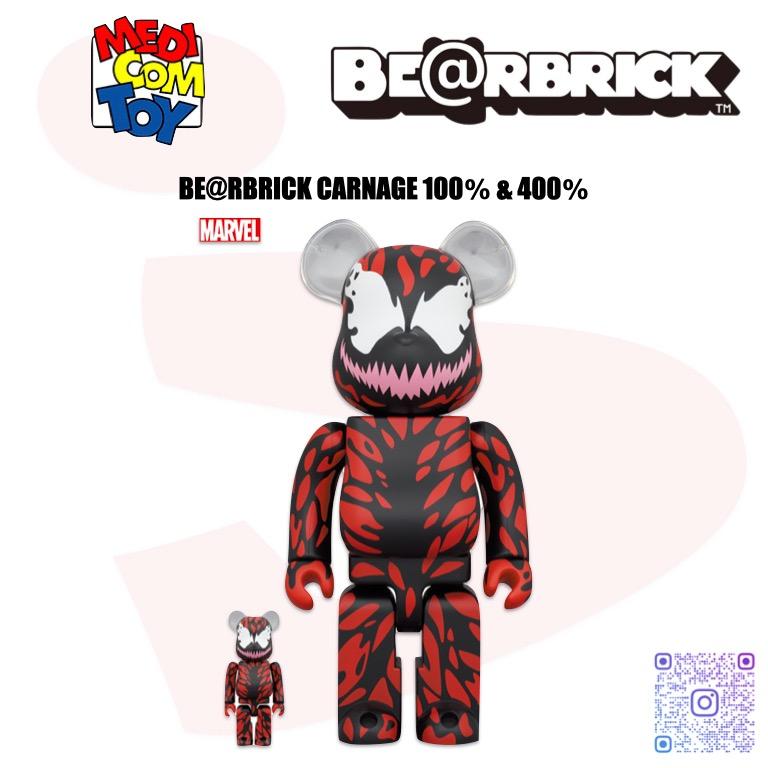 2023新春福袋 BE@RBRICK 400％ ％ CARNAGE 400 CARNAGE Toy BEARBRICK ...