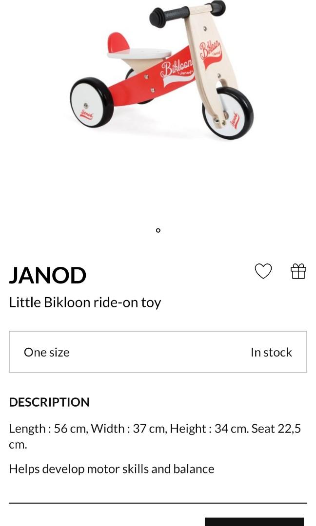 Porteur bikloon janod clearance