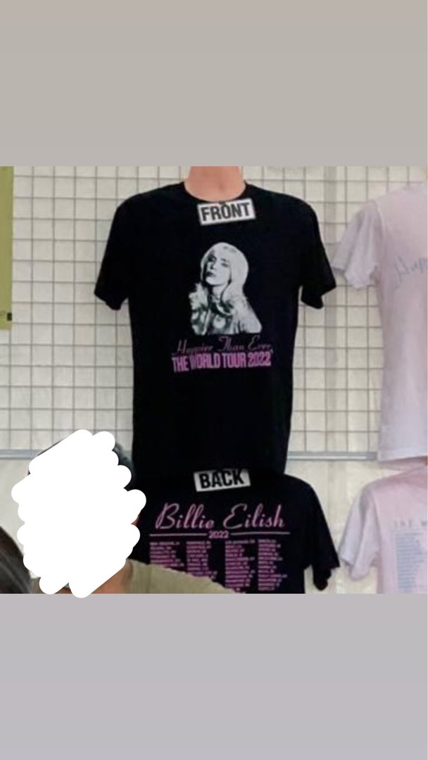 billie eilish world tour shirt