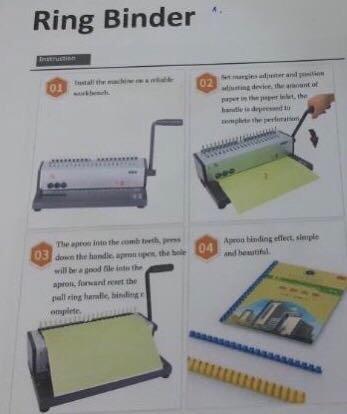 BINDING MACHINE/ RING BINDER (Category: Office & Business Technology) located in Manila. Submitted by franciscojof (Listing ID 1170294980, Image 2). Description: SELLING: RING BINDER - or. BINDING MACHINE .