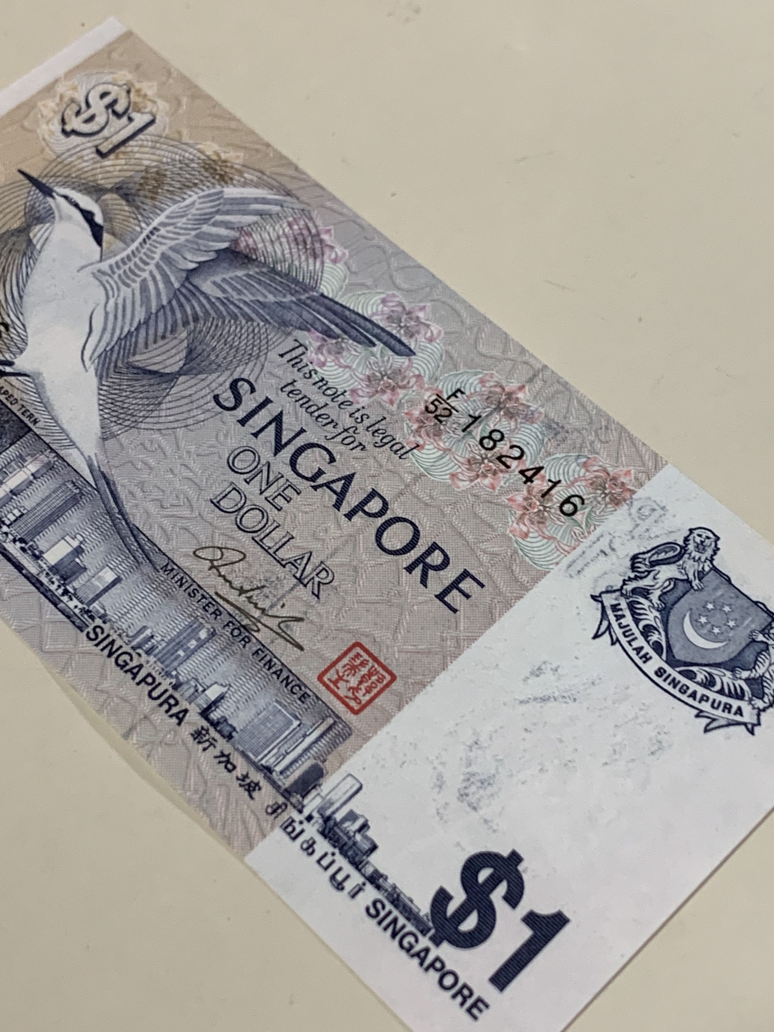 Bird $1 Error Wet Ink transfer banknote, Hobbies & Toys, Memorabilia ...