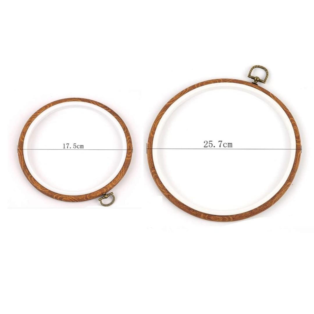 Better Crafts 6 Inch Embroidery Hoop Wooden Circle Cross Stitch Hoop for  Embroidery and Art Craft Handy Sewing (3 Pieces, 6-Inch)