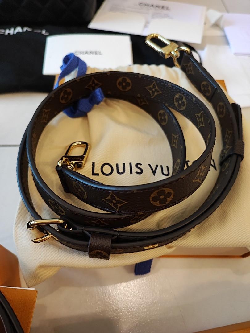 Brand new authentic Louis Vuitton LV monogram 20mm adjustable