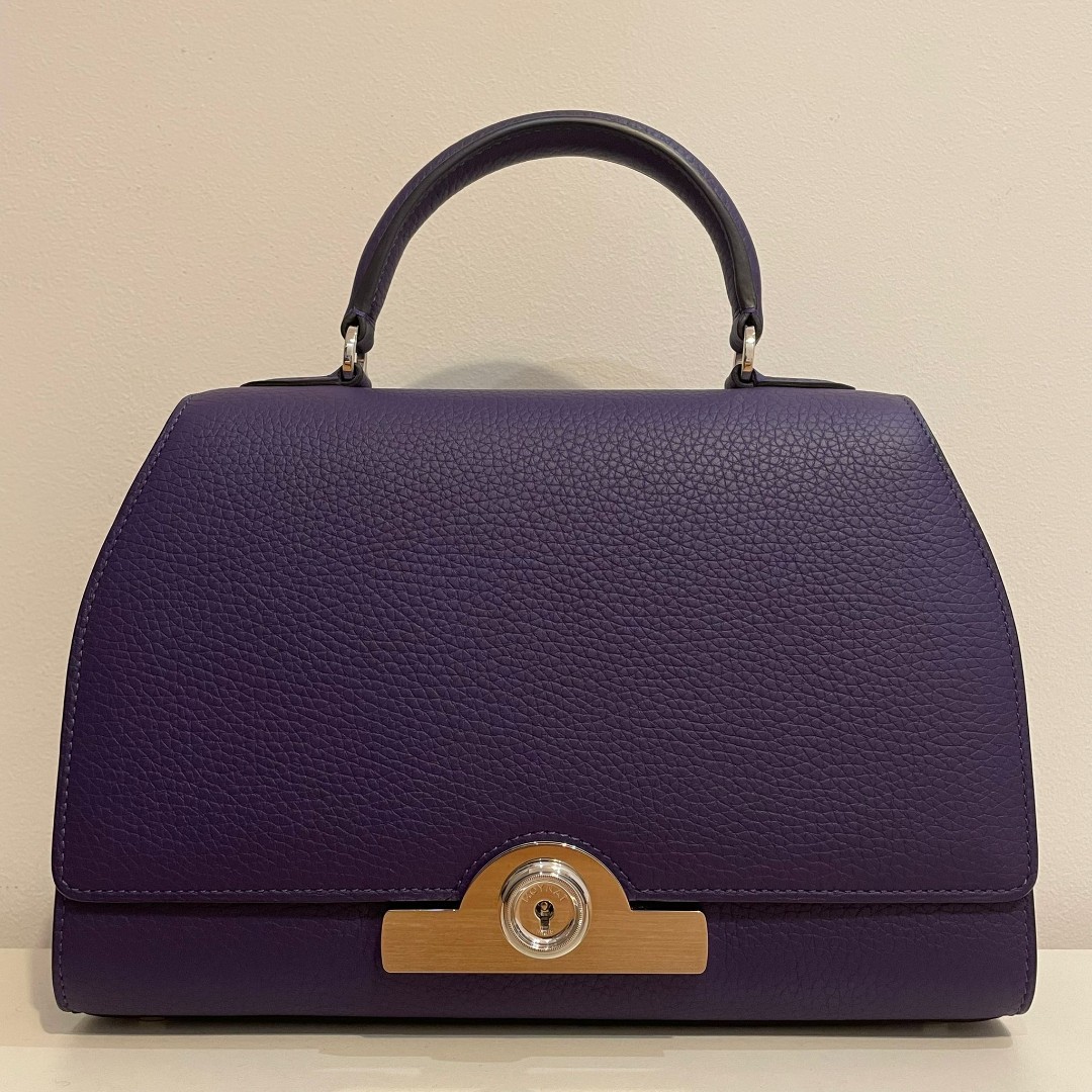 Leather handbag Moynat Paris Purple in Leather - 31418527