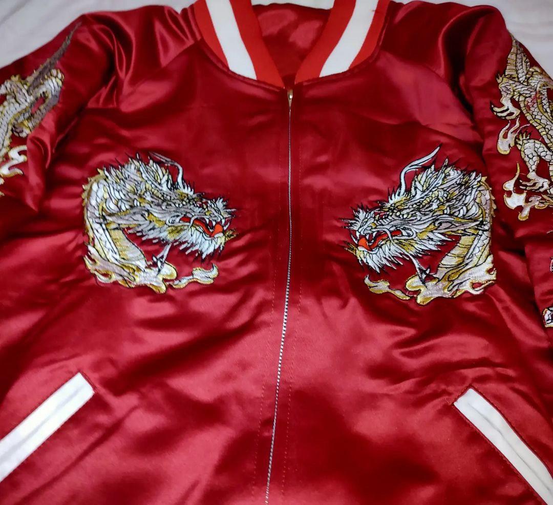 Brand New Sukajan Bouya Harumichi Red Fan Made Men s Fashion